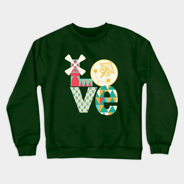 It's a World of LOVE at Christmas Crewneck Sweatshirt by 5571 designs